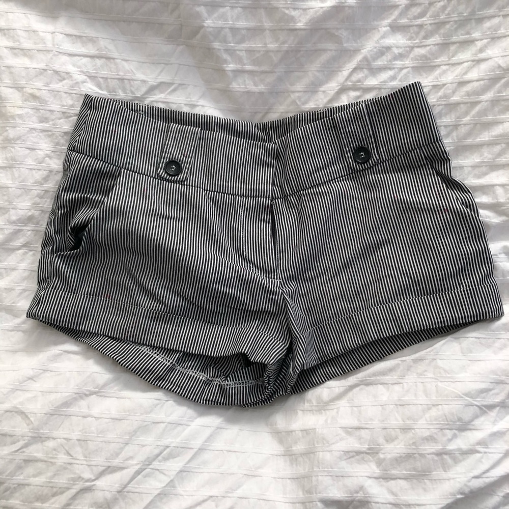 High-Rise Striped Shorts